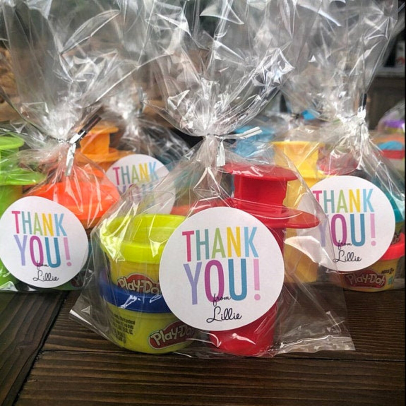 Personalized Thank You Stickers Birthday Stickers Rainbow - Etsy