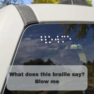 Blow me window decal (small format)