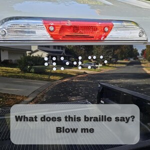 Blow me window decal (large format)