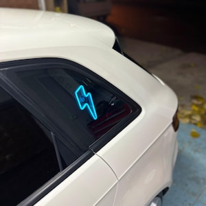 2PCS Interior neon led illuminated decor lightning bolt (12 volt)