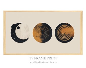 Lunar Zen TV Frame Art: maanstanden (digitale download)