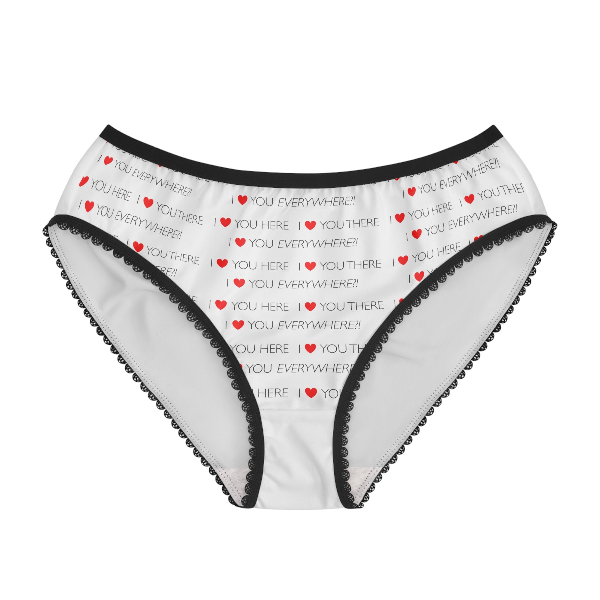 I Love You Women's Underwear Briefs - Valentine's Day Gift for