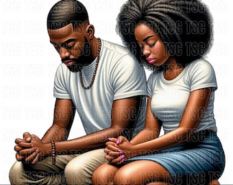 Man Praying Clipart, Woman Praying Clipart, Family Praying Clipart, Church Lady Clipart, Church Clipart, Afro Woman Clipart, Black Girl Clip