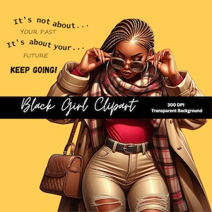 Black Girl Clipart, Curvy Girl Clipart, Denim Girl Clipart, Fashion Girl Clipart, Chibi Doll Clipart, Boss Girl Clipart, Planner Girl