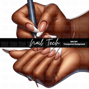 Nail Clipart, Manicure Clipart, Long Nails Clipart, Nail Tech Clipart,  Nail Salon Clipart, Beauty Salon Clipart, Glam Nails Clipart