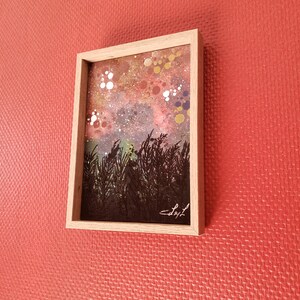 Cielo estrellado de humor rojo