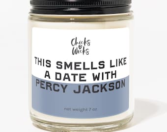 This Smells Like Percy Jackson Candle︱Celebrity candle | Book Inspired Candle︱Pop Culture Gift Ideas | | Gift for Friend︱Chicks Love Wicks