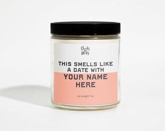 Dies Riecht nach CUSTOM CELEBRITY CANDLE ︱Promi-Kerze | Personalisierte Duftkerze︱ Popkultur Geschenkkerze︱ Popkultur Dekor