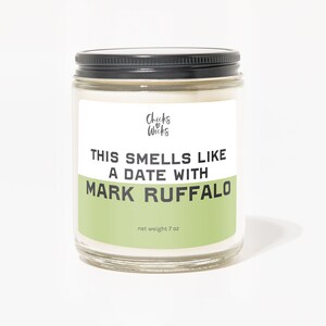 Es riecht nach einem Date mit Mark Ruffalo Candle | Popkultur Geschenk | Ästhetische Kerze