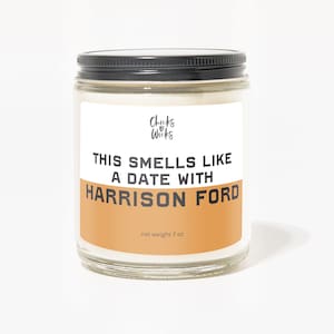 This Smells Like a Date with Harrison Ford Candle | Pop Culture Gift | Aesthetic Candle