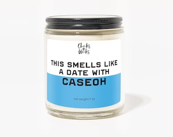 Vela que huele a cita con Caseoh / Regalo de cultura pop / Vela estética de celebridades / Regalo para amigas ︱ Regalo para ella