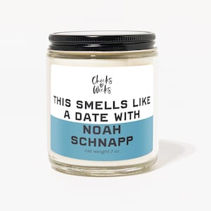 This smells like a Date With Noah Schnapp︱Pop Culture Gift | Aesthetic Candle | Celebrity candle | Gift for Friend︱Chicks Love Wicks