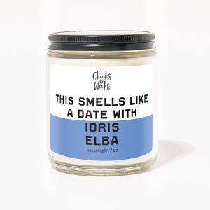 This Smells Like Idris Elba Candle | Celebrity Candle | Gift for Friend︱Gift for Her | Aesthetic Room Candle