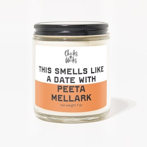 Diese riecht nach Peeta Mellark Kerze | Berühmtheit inspiriert Kerze︱ Sojakerze︱ geschmolzene Wachskerze︱ Duftkerze Küken lieben Dochte