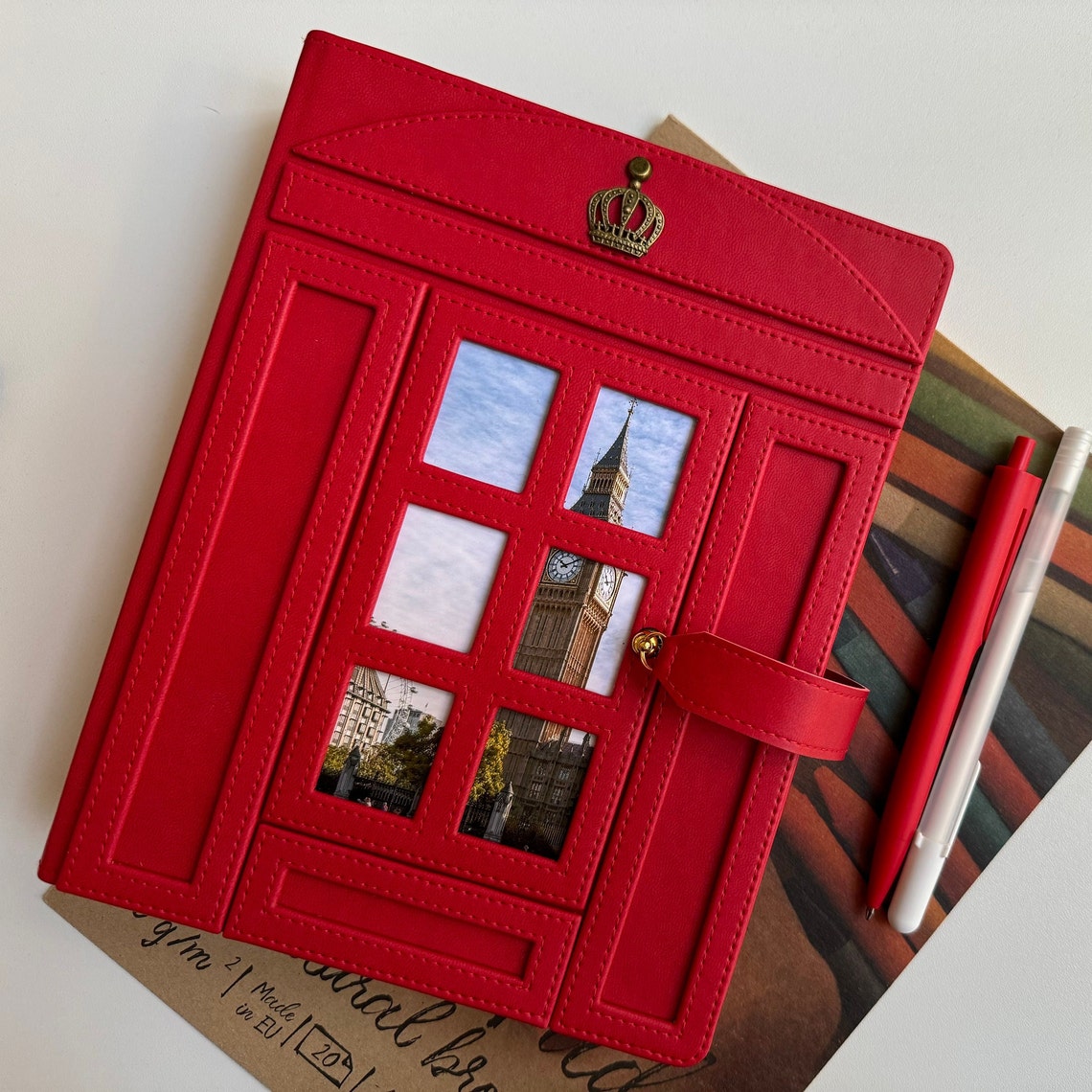Telephone Notebook Red British Charm Notebook: Red Telephone Box Stylized Cover - Etsy