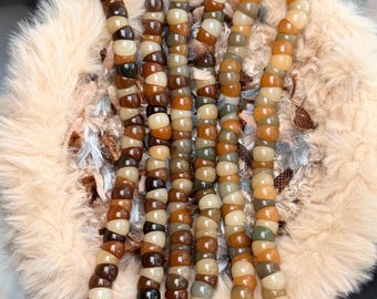 Unicornio Bodhi 9 mm (cuerda suave) se puede usar doble Pulsera de raíz de Bodhi Tangle / Raíz de Bodhi natural / Cuentas de mala de oración / Joyería asiática