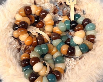 Unicorn Bodhi  14.5mm精工多宝色蒜瓣肠  浓郁/冰美式/薄荷奶绿 Bodhi Root Bracelet | Natural Bodhi Root | Prayer Mala Beads | Asian Jewelry