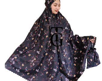 Mukena de algodón premium para adultos, diseño moderno 2 en 1, conjunto de oración islámica para mujeres, Mukena para mujeres musulmanas, ropa de oración modesta GT85