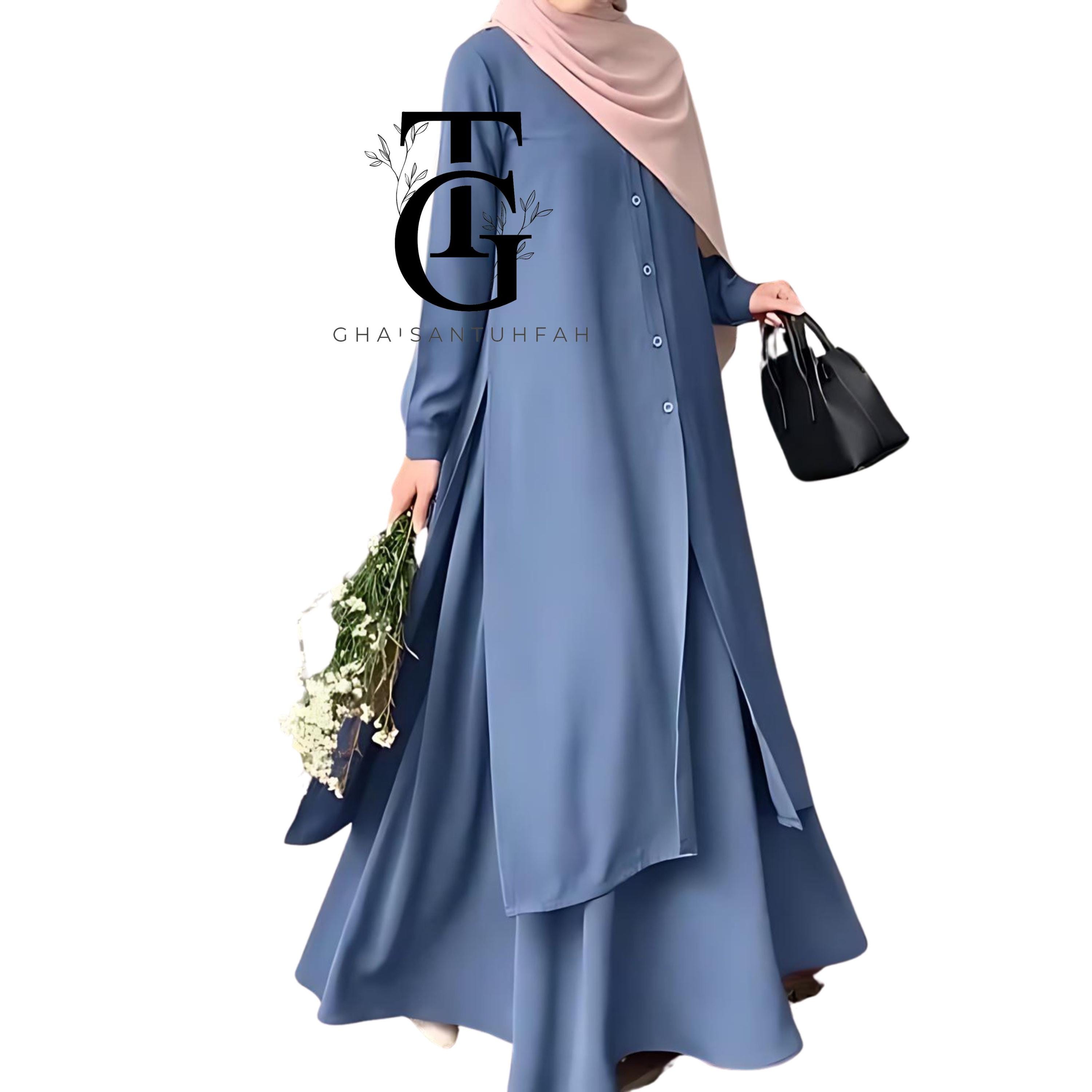 Modest Muslim Women's Hooded Comfortable Tunic - 50083 Red main image 0