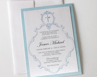 vintage baptism invitations christening invitations white etsy