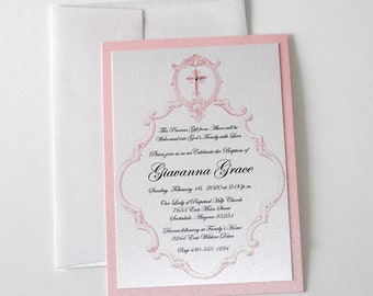 vintage baptism invitations christening invitations etsy