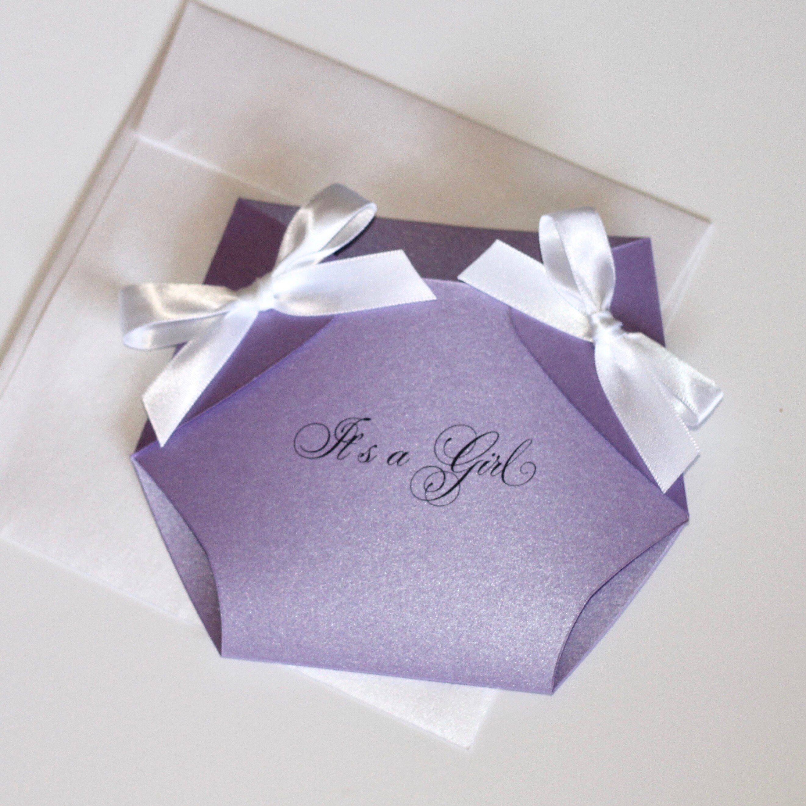 diaper invitation card