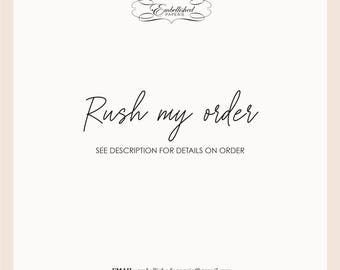 Rush Fee for Invitation order