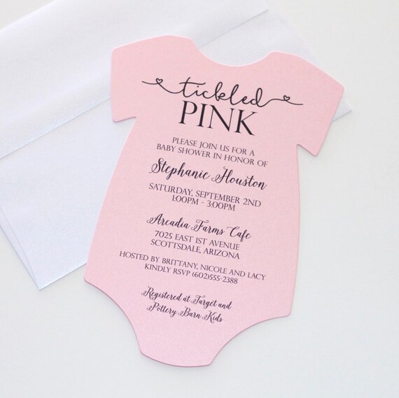 onesie baby shower invitations