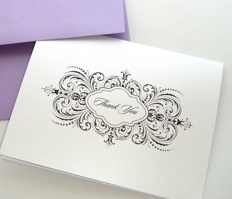 Wedding Thank you cards Wedding Gift 25 Pack Wedding stationery Thalia style Thank you cards