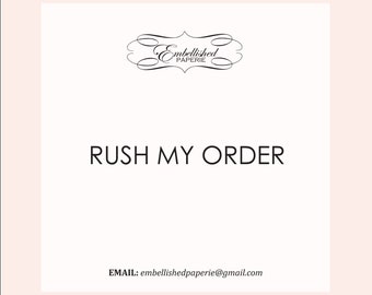 Rush Fee for Invitation order