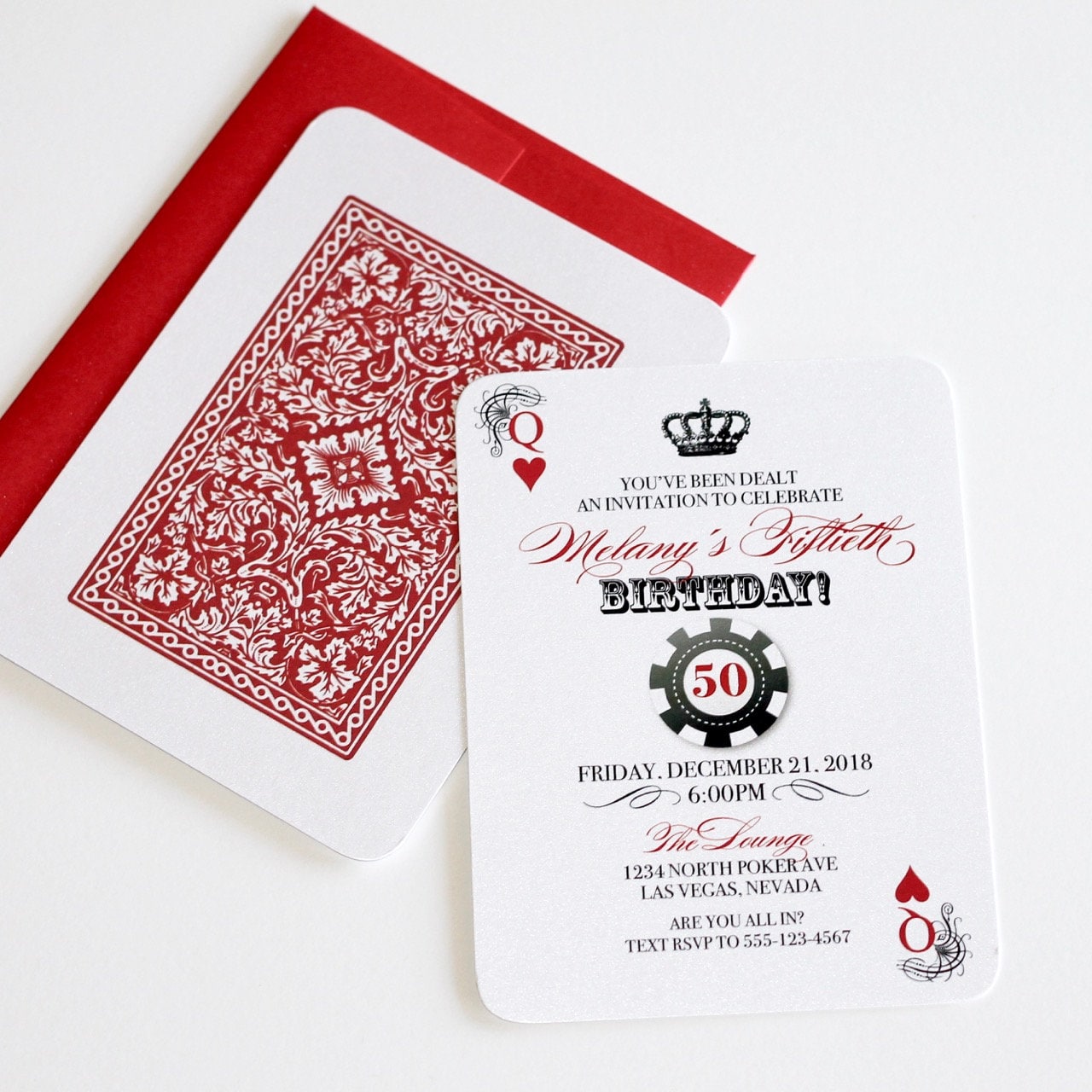 50th Birthday Casino Invitation Playing Card Invitation Etsy Uk 50th Birthday Casino Invitation Playing Card Invitation Etsy Uk