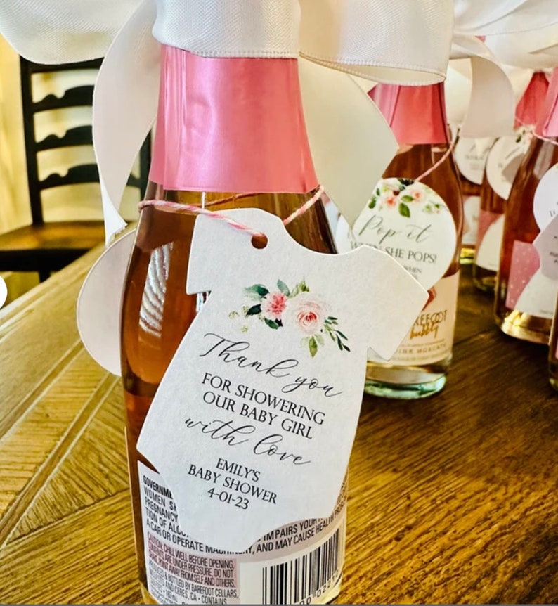 Pumpkin Baby Shower Favor Tag Bodysuit Baby Shower Thank You Tag Fall