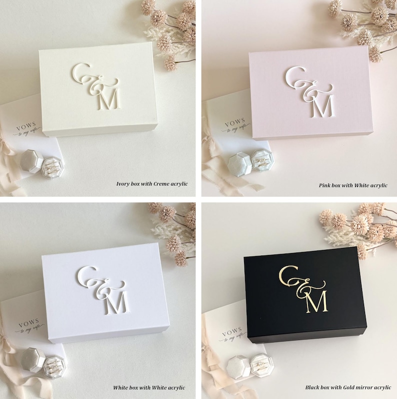 Wedding keepsake box bridal detail box custom memory box wedding day photo prop box wedding gift box bridal keepsake storage box minimalist