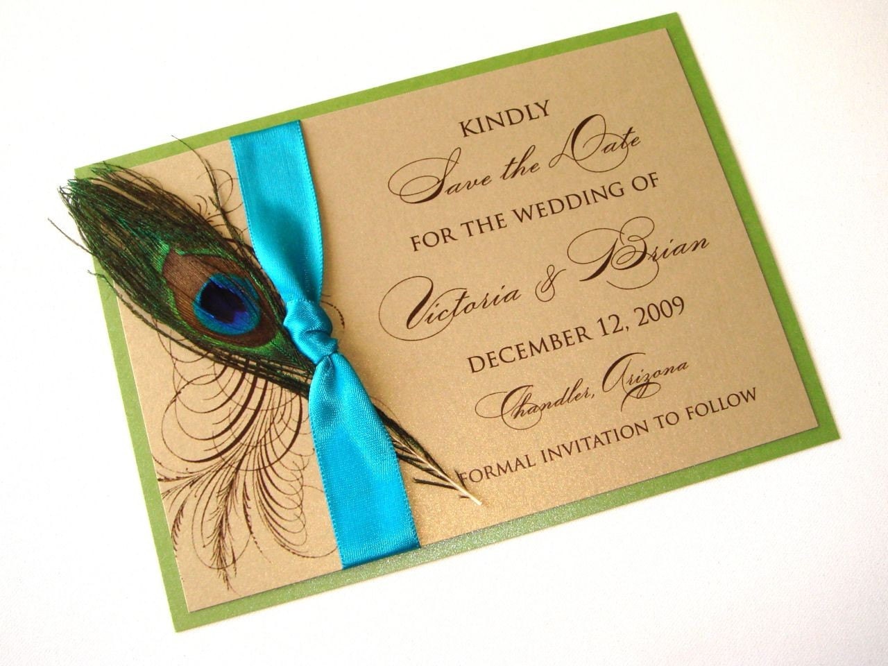 Holiday Photo Cards - Peacock Design & Paperie - Wedding