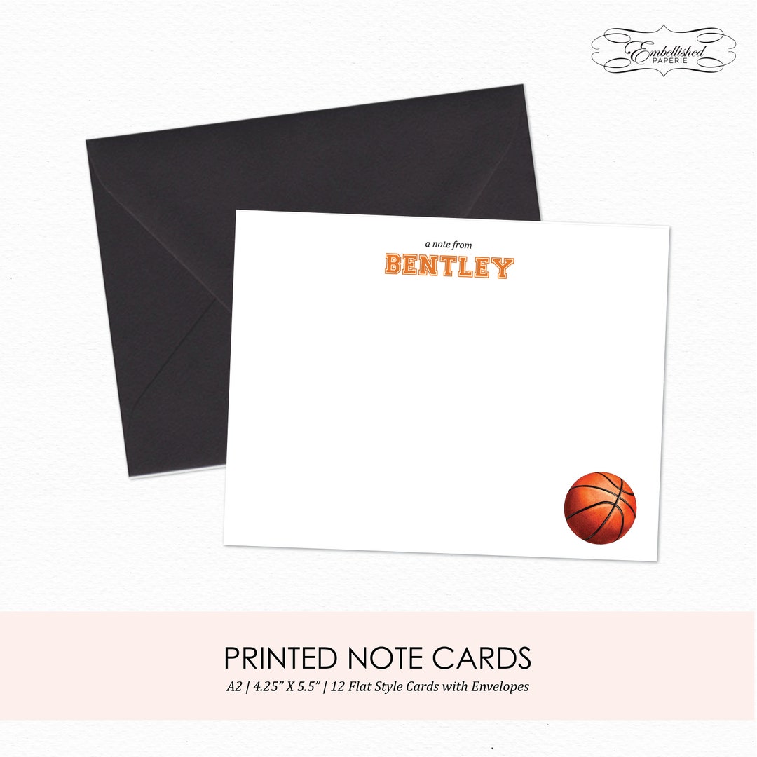 Basketball Personalized Stationery Set for Boys - Stationary - Custom ...