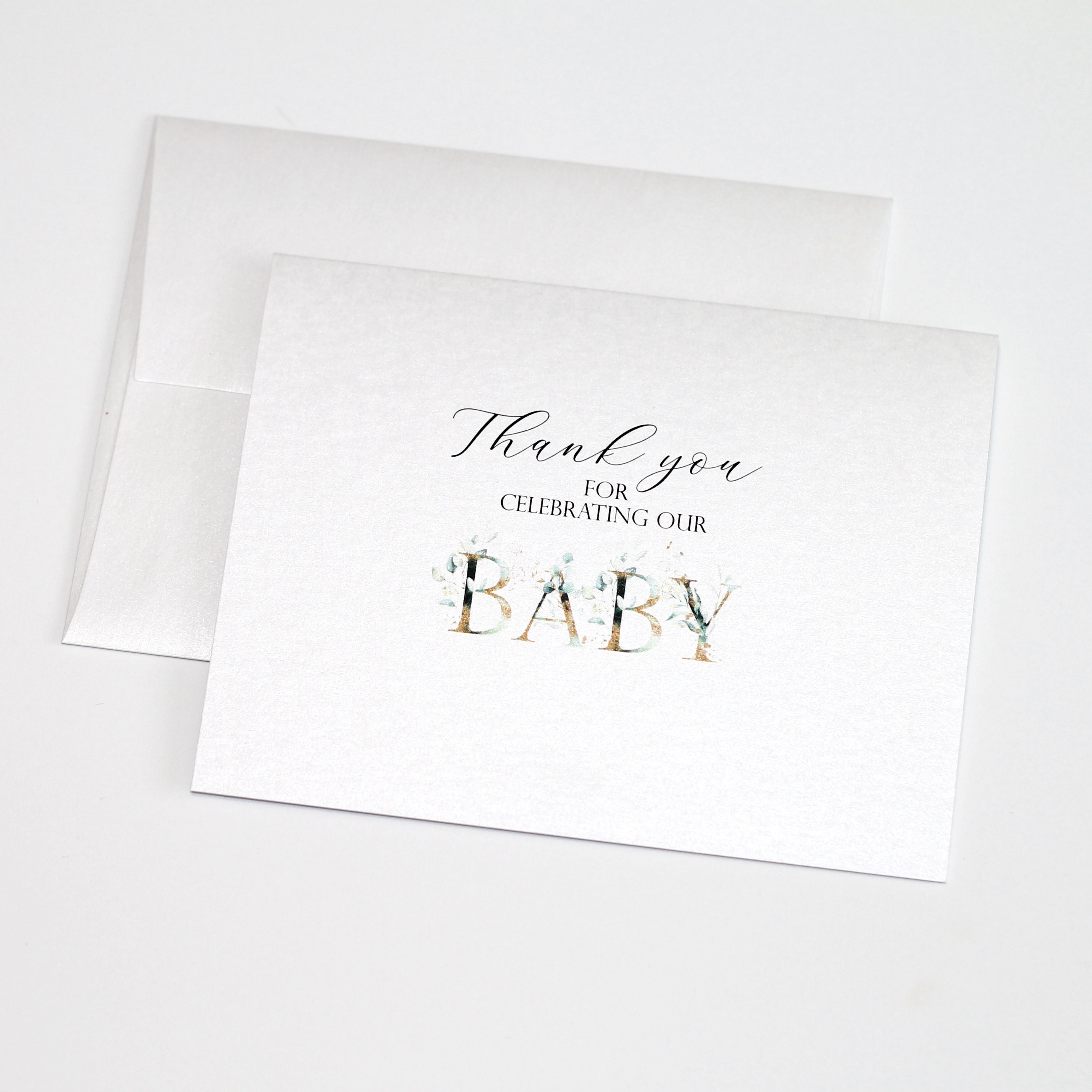 Gender Neutral Baby Shower Invitation Greenery Baby Shower Etsy