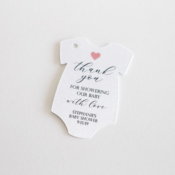 Etsy baby hotsell shower favor tags