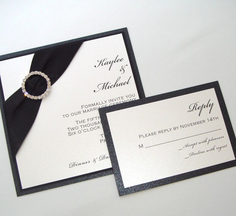 how to say black tie on invitation