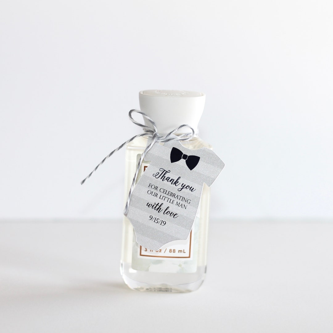 Baby Shower Favor Tag Boy Thank You Tags Onesie Tags Etsy