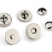10pcs Double Rivet Magnetic Purse Snaps 18mm - Nickel - Free Shipping - (MAGNET SNAP MAG-198)