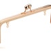 5pcs - 8" x 3" Rose-Gold Purse Frame with Large Ball Clasp and Chain Loops - Free Shipping (PURSE FRAME FRM-113-Rose)
