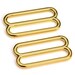 10pc - 1 1/2" Metal Diecast Zinc Slides Gold - Free Shipping (ZINC SLIDE ZSD-126)