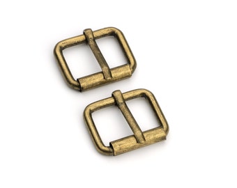 Metal Roller Buckle to Fit 25mm Strap Matt Brass Colour replacement buckle UK