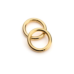 3/4&quot; Metal O Rings Three Quarter Non Welded - Gold - (O-RING ORG-102)