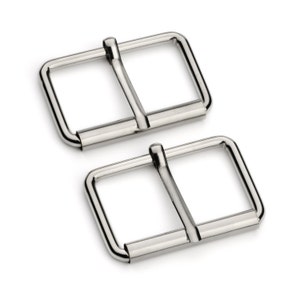 1 1/2&quot; Roller Pin Belt Buckles - Nickel - (ROLLER BUCKLE RBK-120)