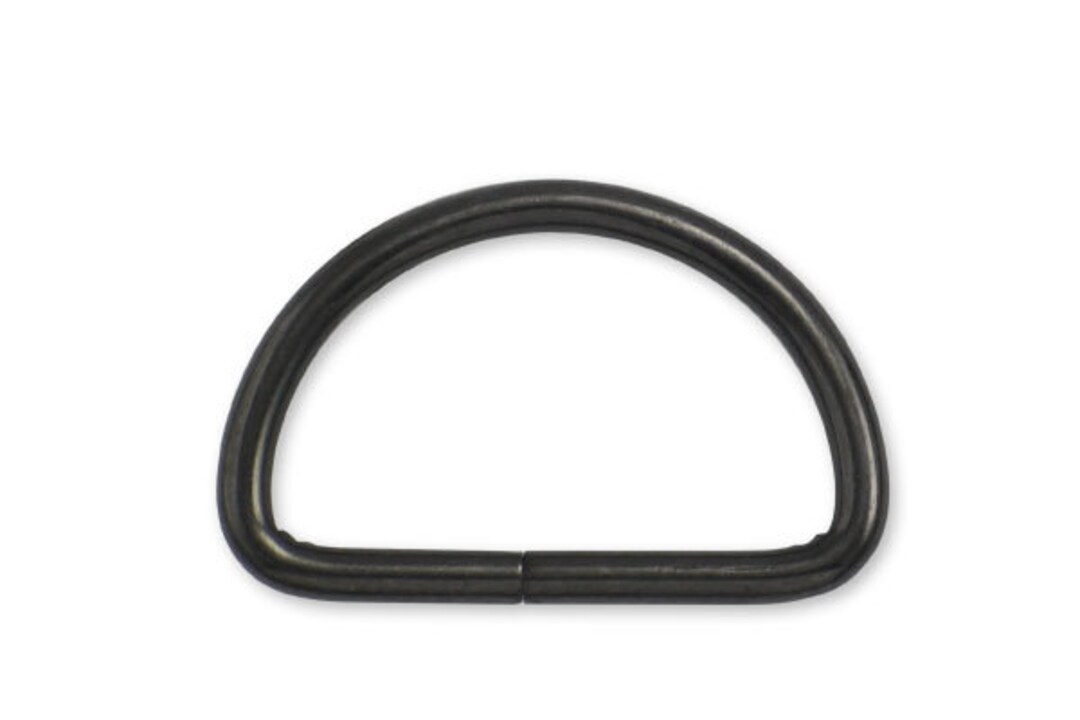 1 1/2 Metal D Rings Dee Rings Non Welded Black Nickel Free Shipping D