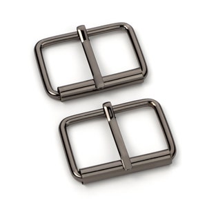 1 1/2&quot; Roller Pin Belt Buckles - Black Nickel - (ROLLER BUCKLE RBK-123)