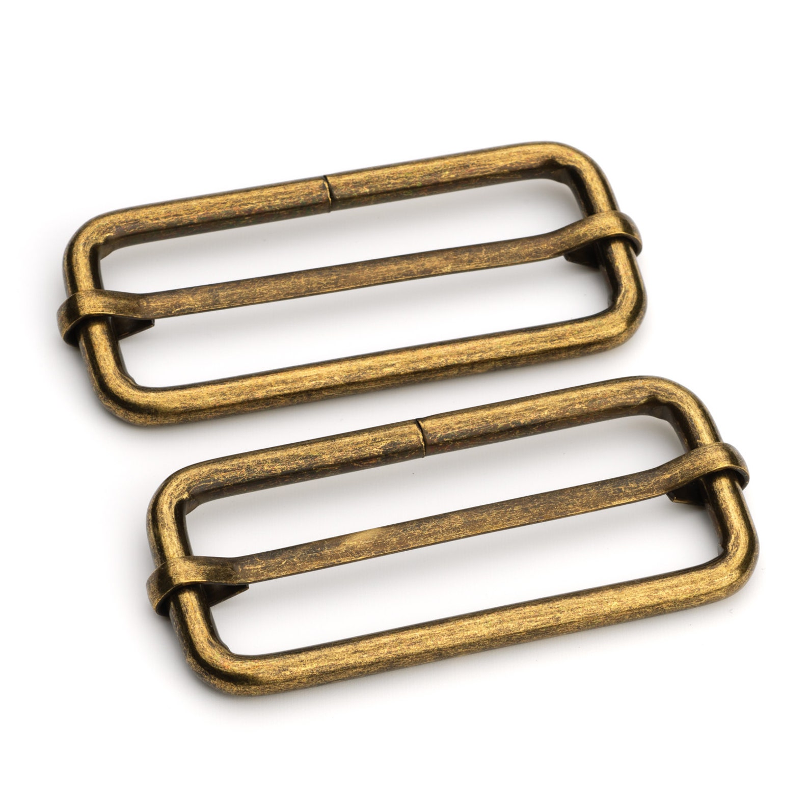 2 Adjustable Slide Buckle Antique Brass SLIDE Etsy