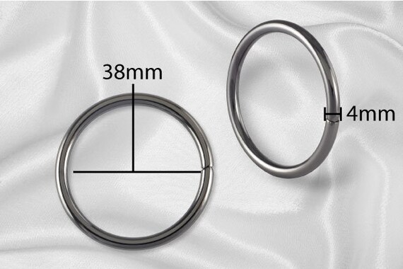 High Quality Non-Welded 32*4mm Thick Metal O-Rings In 5 Colors Finishes