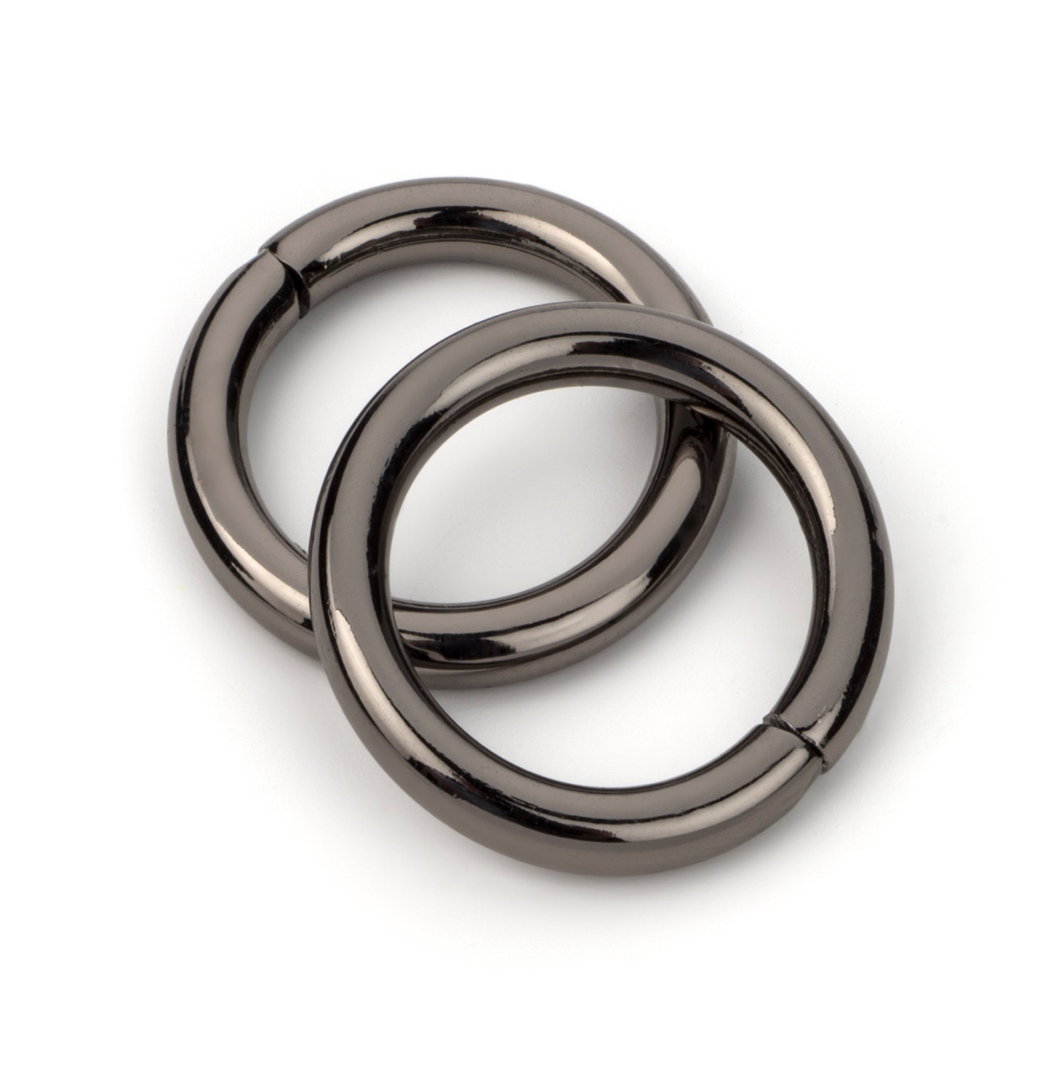 5/8 Metal O Rings Non Welded - Black Nickel - (O-RING ORG-156)